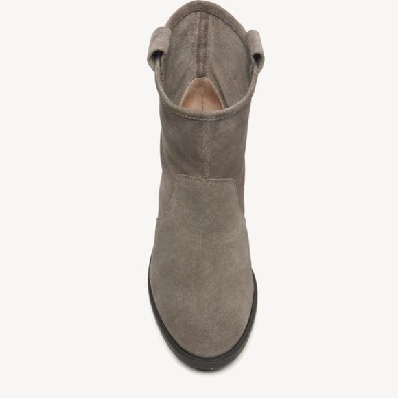 Sole Society Suede Ankle Boots Taupe Dark Mushroom Size 5M - Picture 3 of 7